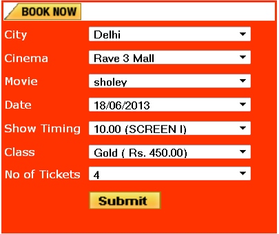online ticket reservation system project